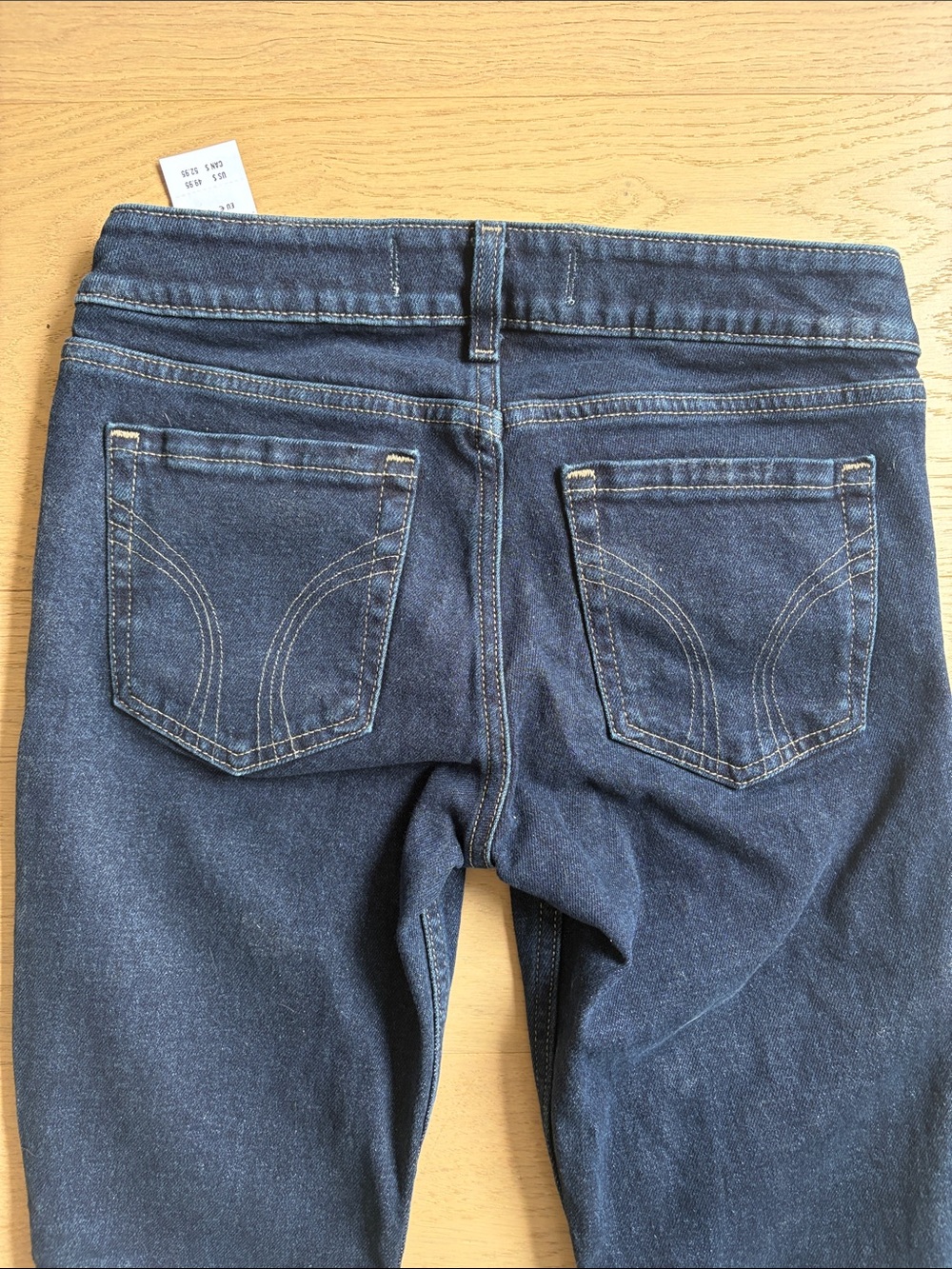 Hollister Dark Indigo Wide-Leg Jeans - Picture 5 of 6